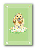 Spaniel & Daisies