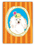 White Poodle w/ Hat