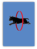 Dog Jumping Hoop